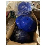 Box of St. Peters Baseball helmets