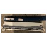 Electric heater, Velux blinds