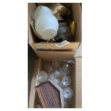 Glasses, decorative plate and more