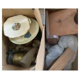 Decorative plates, clock, pitcher and more