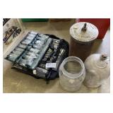 Tool carrier, jars and parts for ice cream maker