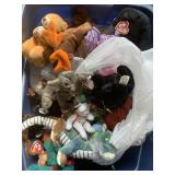 Tote and beanie babies