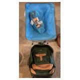 Backpacking chair , backpack/ luggage on wheels