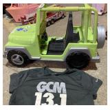 Barbie type doll Jeep