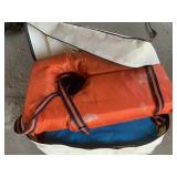 Paddles and life jackets