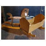 Doll cradle & rocking horse