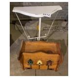 Stand, wood bread box
