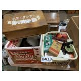 Candles, recipe box, plates and more