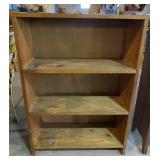 Wood shelving unit