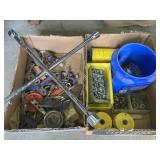Tire iron, bolts, Alan wrenches and more
