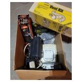 Charcoal lighter, vent kit, bag cell phone, more
