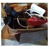 Picnic basket, nails, hardware, more