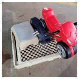 Safety gate,  motorcycle ride-on toy, swing seats