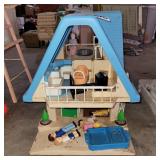 Little Tikes doll house with accessories