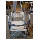 Walker, cane, crutches and chair