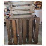 Wood crates (3)