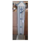 Wooden birdhouse storage tower