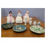 Figurines and China plates