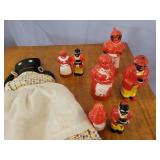 Black Americana doll and S&P shakers