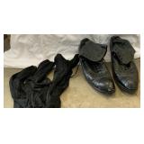 Vintage ladies boots and hosiery