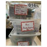 Floral wire, misc beads, sequins, and more