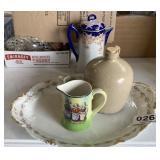Jug, plate, pitchers and more