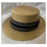 Mens vintage straw hat