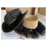 (2) vintage hats