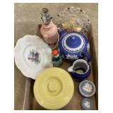 Lamp, Wedgewood, dishes and more