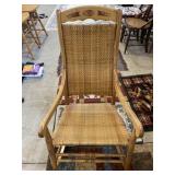 Wicker rocking chair