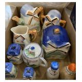 Dutch figurines and tea set