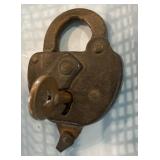 Vintage lock w/key