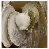 Tea pot, platters and more