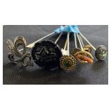 (7) Hat pins