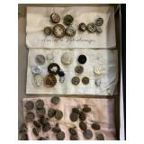 Antique Buttons - drum, kaleidoscope, more