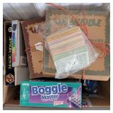 Puzzles, games and Nascar beanie car