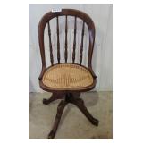 Cane bottom office chair