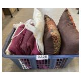 Towels, doilies,throw pillows, heating pad, more