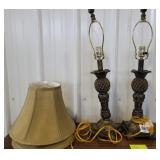 (2) table lamps