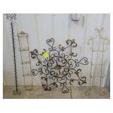 (4) metal wall decor