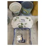 Casserole dishes, planters