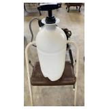 3 gal. sprayer, step stool