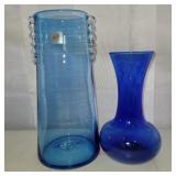 Blenko and Indiana Glass vases
