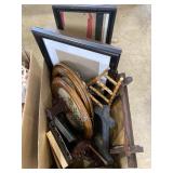 Picture frames, 1948 calendar, canvas fall picture