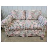 Floral loveseat