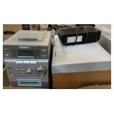 Sony radio, speakers and illuminator