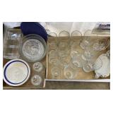 Misc glass dishes and more