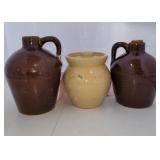 Roycroft jugs and jar with lid