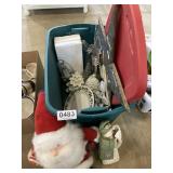 Tote with Christmas decor