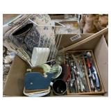 Table place set mats, silverware, and more